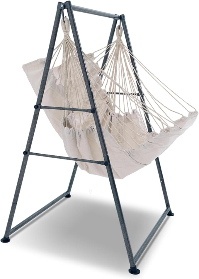 Hammock Chair Stand with X-Large Swing Chair with Footrest，Anti-Tip Thickened by Unknown