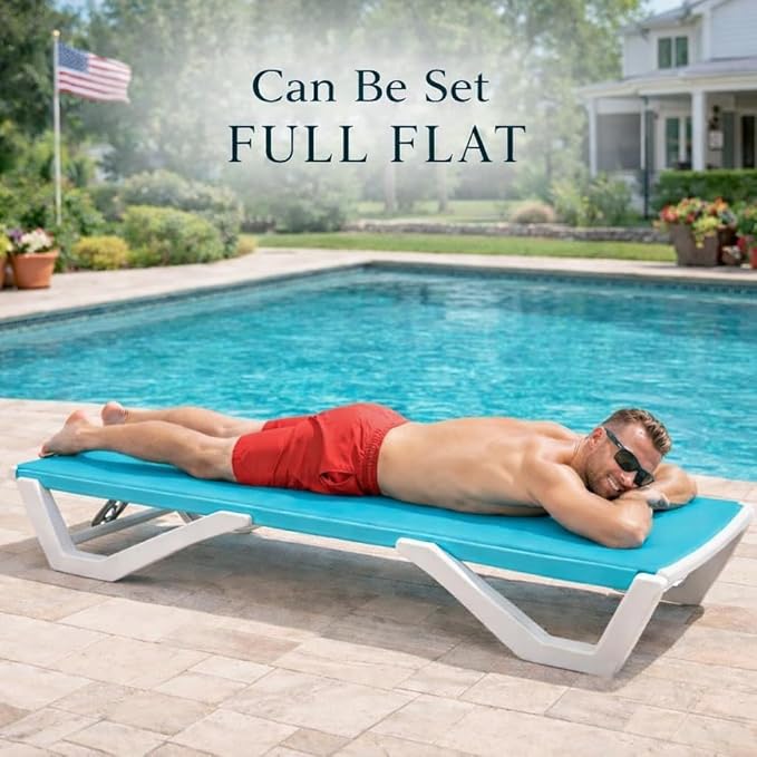 Kozyard Outdoor Chaise Lounge Chair, Full Flat Adjustable Patio Lounger - Image 8