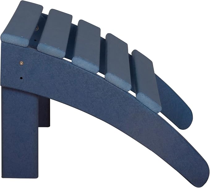 WO Home Furniture Adirondack Ottoman Outdoor Patio Footrest 13.5" Inch Folding - Image 7