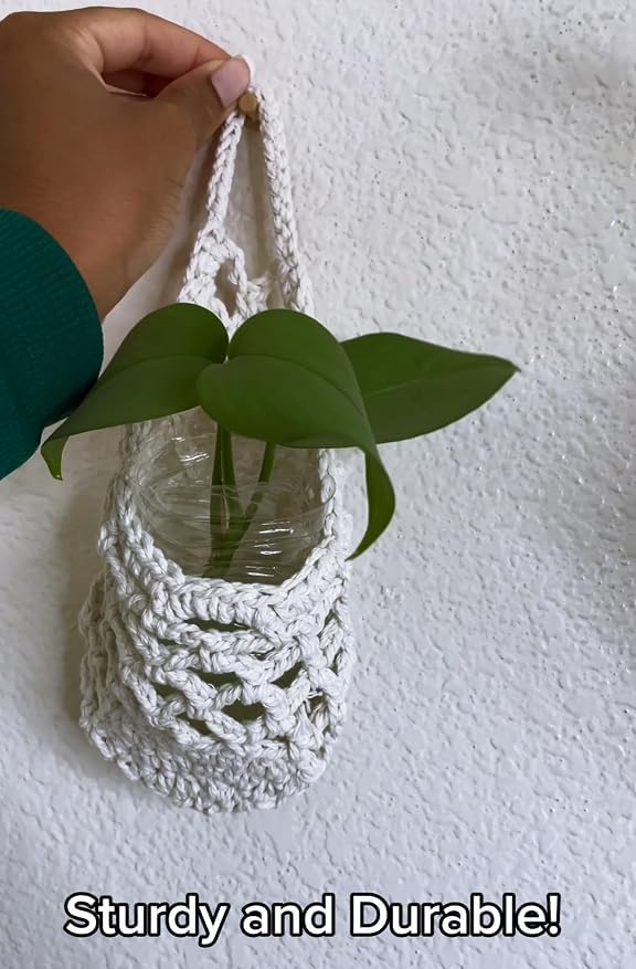 4 Packs Hanging Planters for Indoor Plants, Wall Plant Holder | Plant Hanger - Image 8
