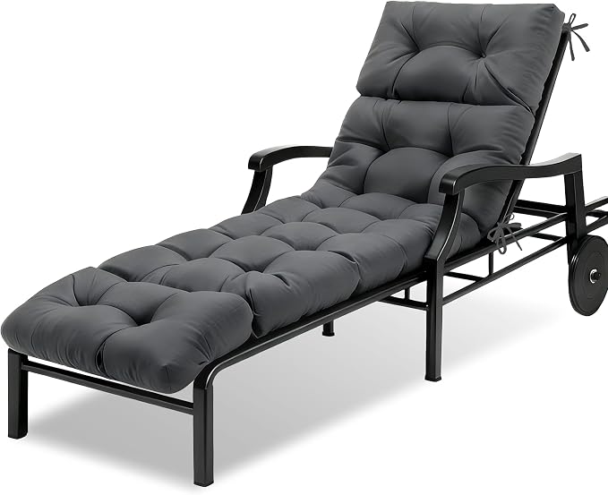 MTMR Chaise Lounge Chair Cushion Outdoor, Waterproof Seat Cushions by Unknown