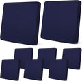 Newwiee 8Pcs Patio Cushion Covers Stretch Outdoor Cushion Cover Replacement by Newwiee