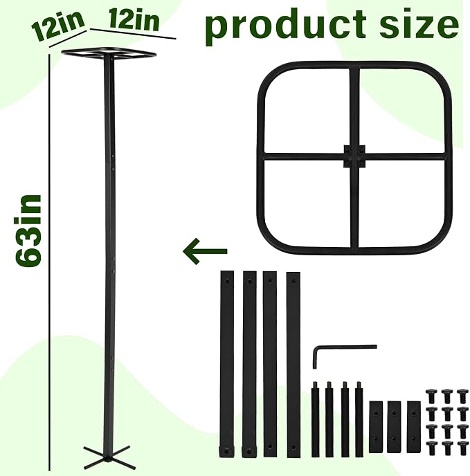 63" Metal Dragon Fruit Trellis – Durable Outdoor Garden Support - Image 2