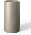 Kante 27.8 Inch Tall Cylindrical Planter, Large Round Plant Pots by Kante