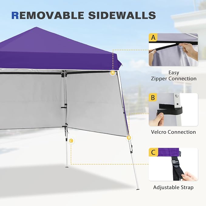 EAGLE PEAK Day Tripper 8x8 Aluminum Super-Lightweight Slant Leg Pop Up Canopy - Image 7