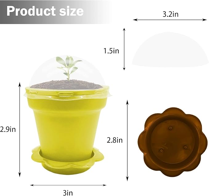 PURPLE STAR 1N 50 Packs Cupcake Plant Nursery Pots - Image 3