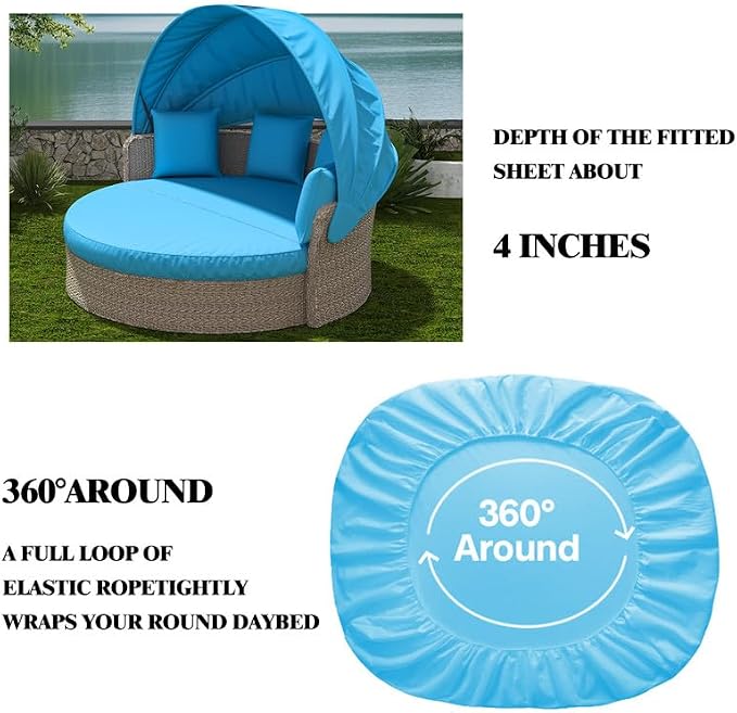 Outdoor Daybed Cushion Cover - Image 6