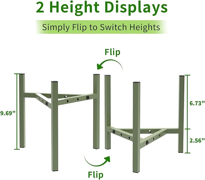 Aripark Plant Stand Indoor Adjustable, Metal Modern Small Plant Stands - Image 3