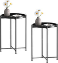 Garden 4 you Small Side Table, Mini Round End Table, Modern Nightstand by Garden4you
