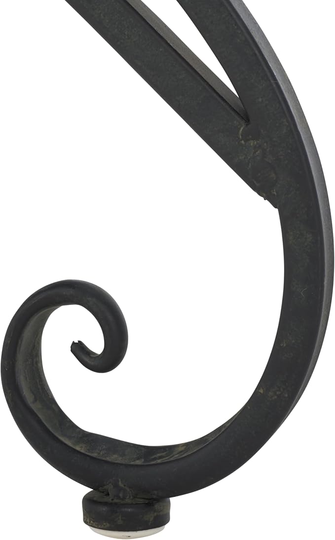 SAFAVIEH Outdoor Collection Annalise Victorian Scroll Antique Black Iron Accent - Image 11