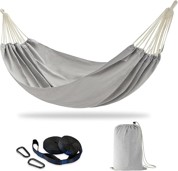 Brazilian Double Hammock with Tree Straps, Extra Large 94x63IN, 2 Persons by CHULIM