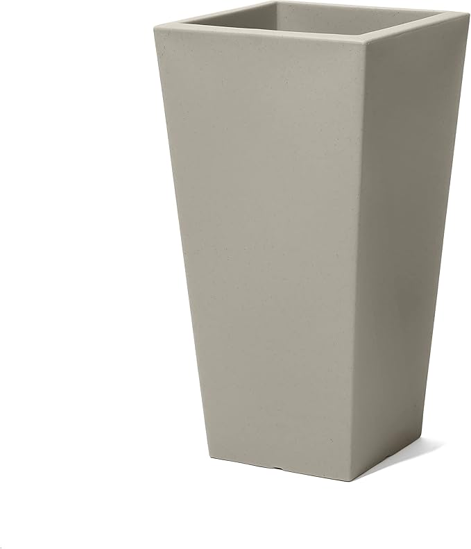 Step2 Tremont Tall Square Planter Pot, Large Outside All-Season All-Weather - Image 4