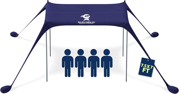 Sun Ninja Beach Tent Sun Shelter UPF50+ by SunNinja