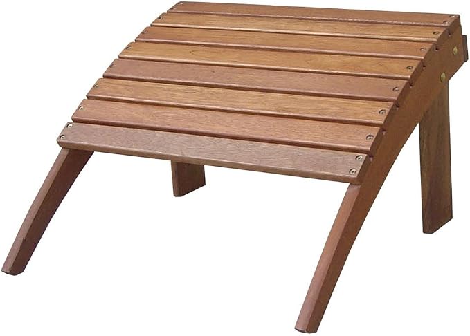 Linon Home Dcor Linon Adirondack Woodstock Ottoman, Teak Stain, 21.6"W x - Image 14
