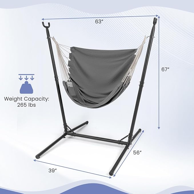 Tangkula Adjustable Hammock Chair - Image 5