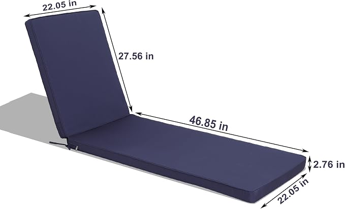 Only choice Outdoor Lounge Chair Cushions Patio Chaise Lounge Replacement - Image 3