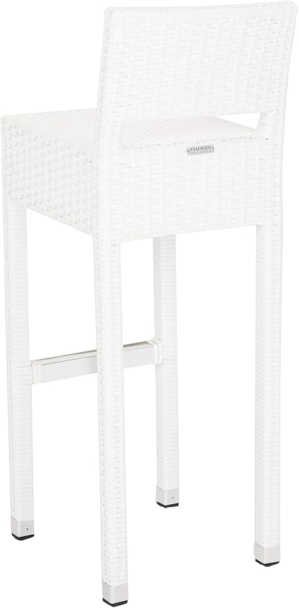 SAFAVIEH FOX5212A Collection Landry Black Indoor/Outdoor Bar Stool - Image 9