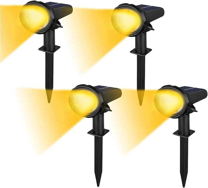 Solar Spot Lights Outdoor，Solar Lights Outdoor Waterproof IP68，Dark Sensing by Unknown