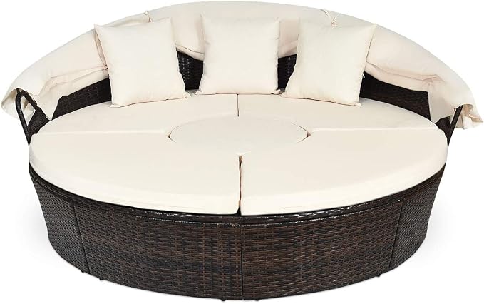 Tangkula Patio Round Daybed - Image 9