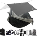 Sunyear Hammock Camping with Rain Fly Tarp and Net, Portable Camping Hammock by SleepSafeSwingFree