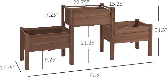 Outsunny Raised Garden Bed - Image 7