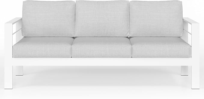 Solaste Outdoor Couch Aluminum Patio Furniture Sofa, 3-Seat All-Weather Metal - Image 7