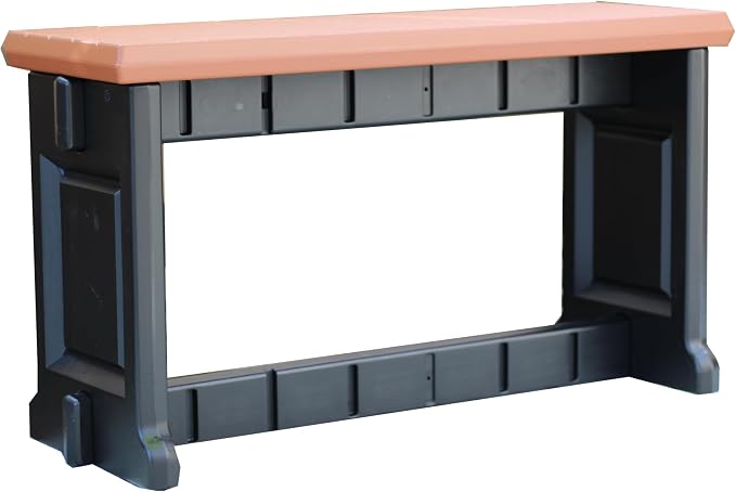 Bench, 1 Pack - Proudly Made in The USA, Click and Lock Hardware-Free Assembly by LeisureAccents