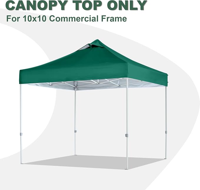 Forest Green Commercial Replacement Canopy Top - Image 2
