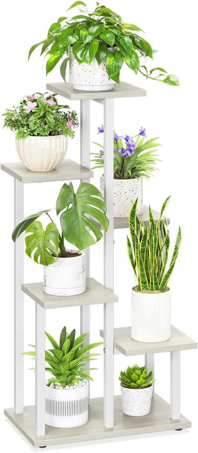 iDavosic.ly 6 Tier Plant Stand Indoor, Tiered Corner Plant Shelf by iDavosicly