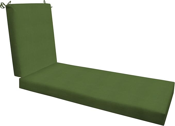 Honeycomb Outdoor Heritage Chaise 21.5 x 70, Textured Solid Artichoke Green by Honeycomb