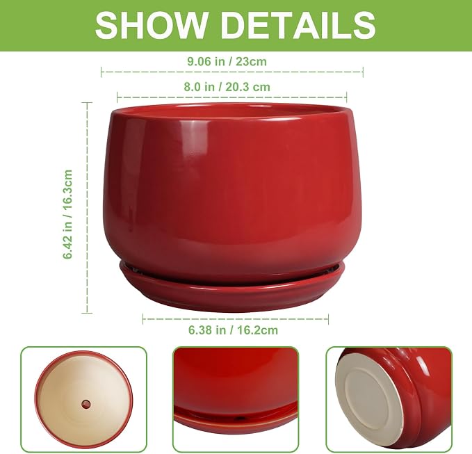 G EPGardening Ceramic Plant Pots - Image 3