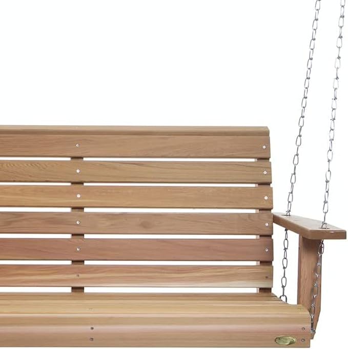 All Things Cedar Wooden Porch Swing, Outdoor Patio Furniture, 6 Foot - Image 7