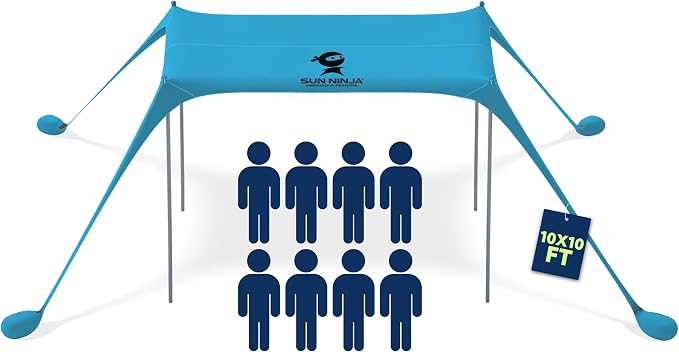 Sun Ninja Beach Tent Sun Shelter UPF50+ by SunNinja
