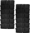 SOUJAP 2 Pack 18 Pockets Vertical Wall Garden Planter Plant Grow Bag, Hanging by Unknown
