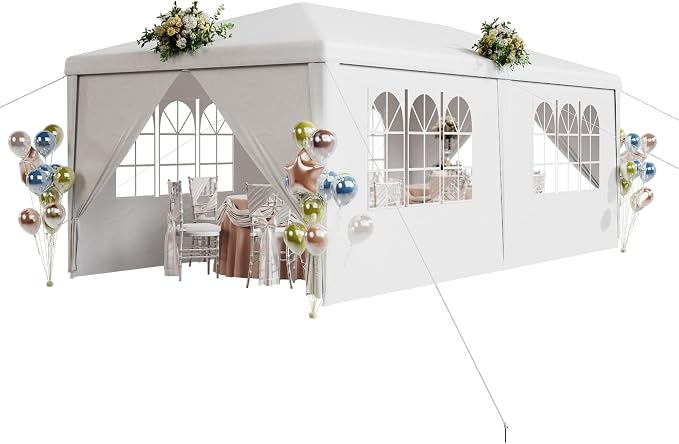 EROMMY 10x20 FT Outdoor Party Tent, Waterproof PE Fabric Event Shelter - Image 8