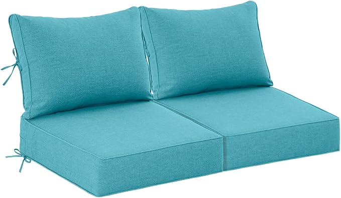 Sundale Outdoor Olefin Deep Seat Cushion Set of 2, Patio Chair Cushion and by SundaleOutdoor