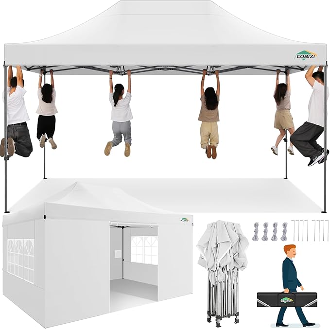 COBIZI 10x15 Heavy Duty Pop up Canopy Tent by COBIZI