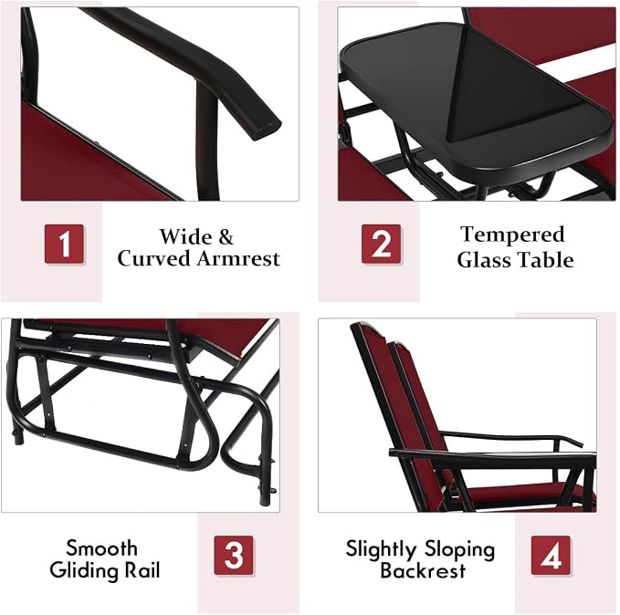 Giantex Outdoor Glider, Rocking Chair - Image 6