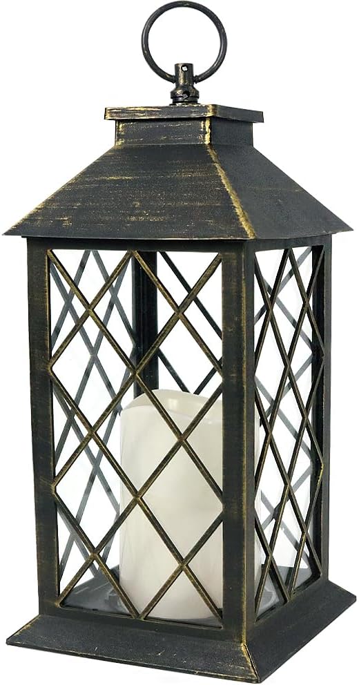 Bright Zeal 13.5" Outdoor Candle Lantern Decorative by BrightZeal