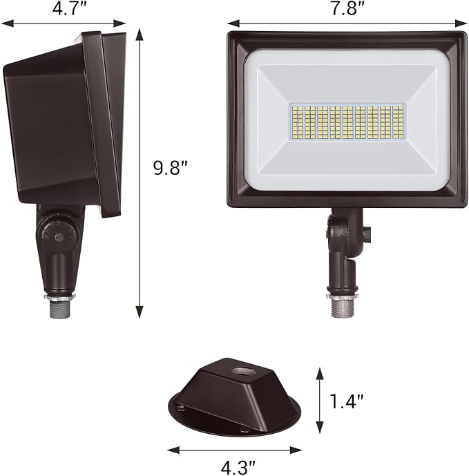 DEWENWILS 65W Flood Lights Outdoor, 6670 LM Super Bright IP65 Waterproof - Image 7