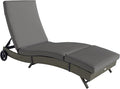 Outsunny Wicker Chaise Lounge Chair Outdoor by Outsunny