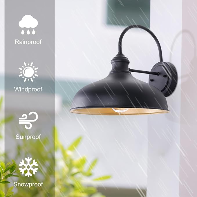 12" Outdoor Gooseneck Barn Light - Image 2