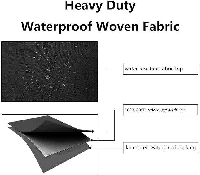 RosieLily Outdoor Chair Covers, High Back Patio Chair Covers Waterproof - Image 4