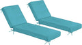 Sundale Outdoor Olefin Chaise Lounge Cushion Set of 2, Water-Resistant Patio by SundaleOutdoor