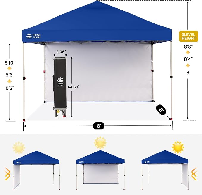 CROWN SHADES 8x8 Pop Up Canopy - Image 3