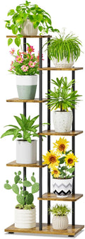 iDavosic.ly 6 Tier Tall Plant Stand Indoor, Tiered Corner Metal Wood Multiple by iDavosicly