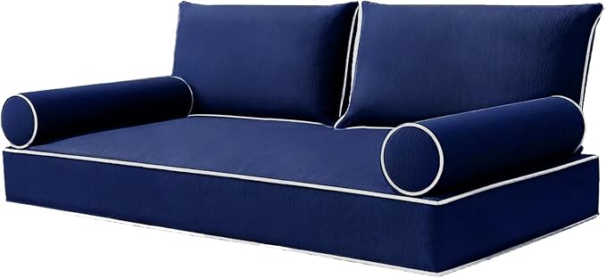 Olefin Twin Outdoor Mattress Package Daybed Cushion Set，Twin Size Porch Swing by Unknown