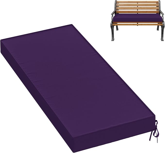 Premium Outdoor Bench Cushions for Patio Furniture 3.5inches Memory Foam Bench by Pakunoda