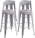 Stackable Metal Bar Stool Backless Indoor-Outdoor Counter Stools Fullmetal by VENIHOME