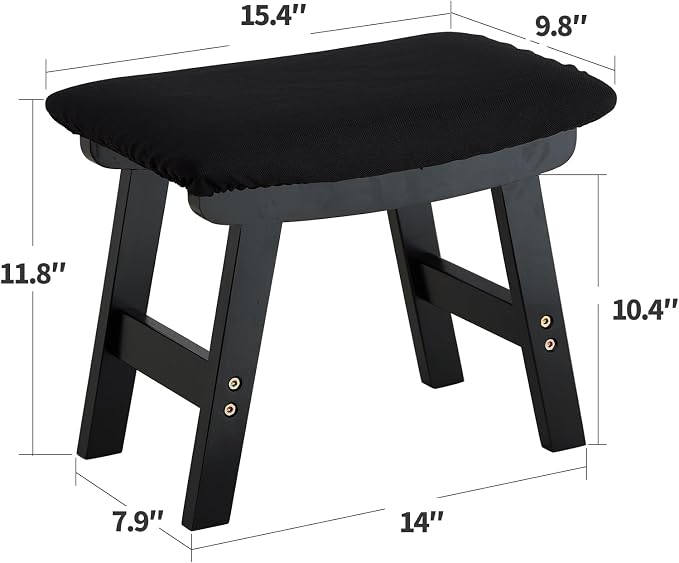 Foot Stool Ottoman Foot Rest Under Desk, Small Stool - Image 3